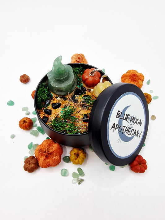 SAMHAIN BLESSINGS Candle (Green Aventurine Version)