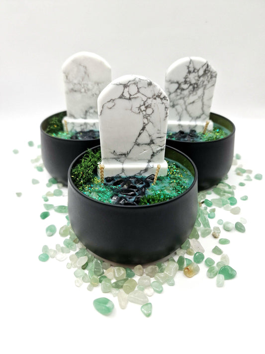 ANCESTORS OFFERING (Howlite Version) Candle