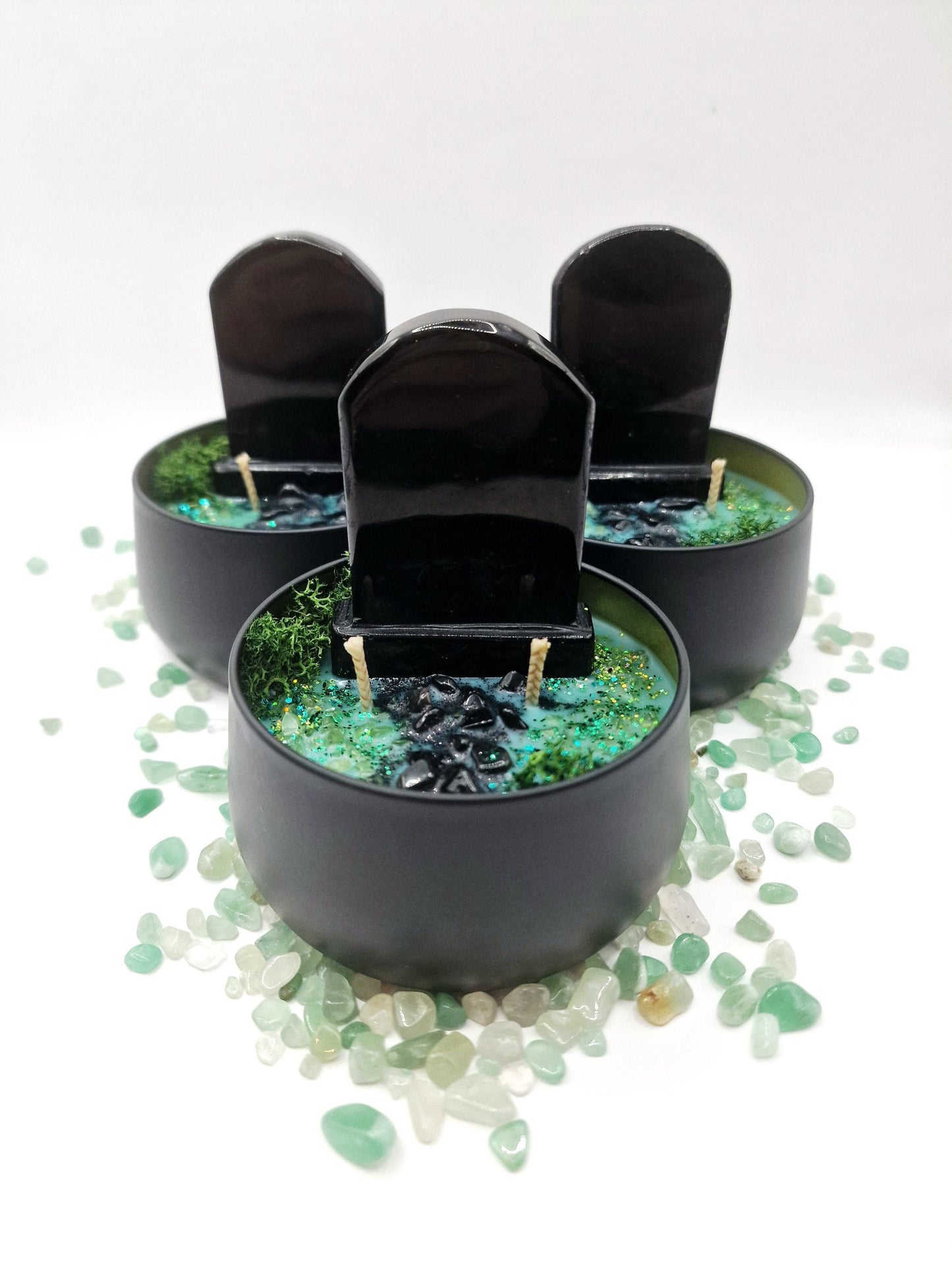 ANCESTORS OFFERING (Black Obsidian Version) Candle