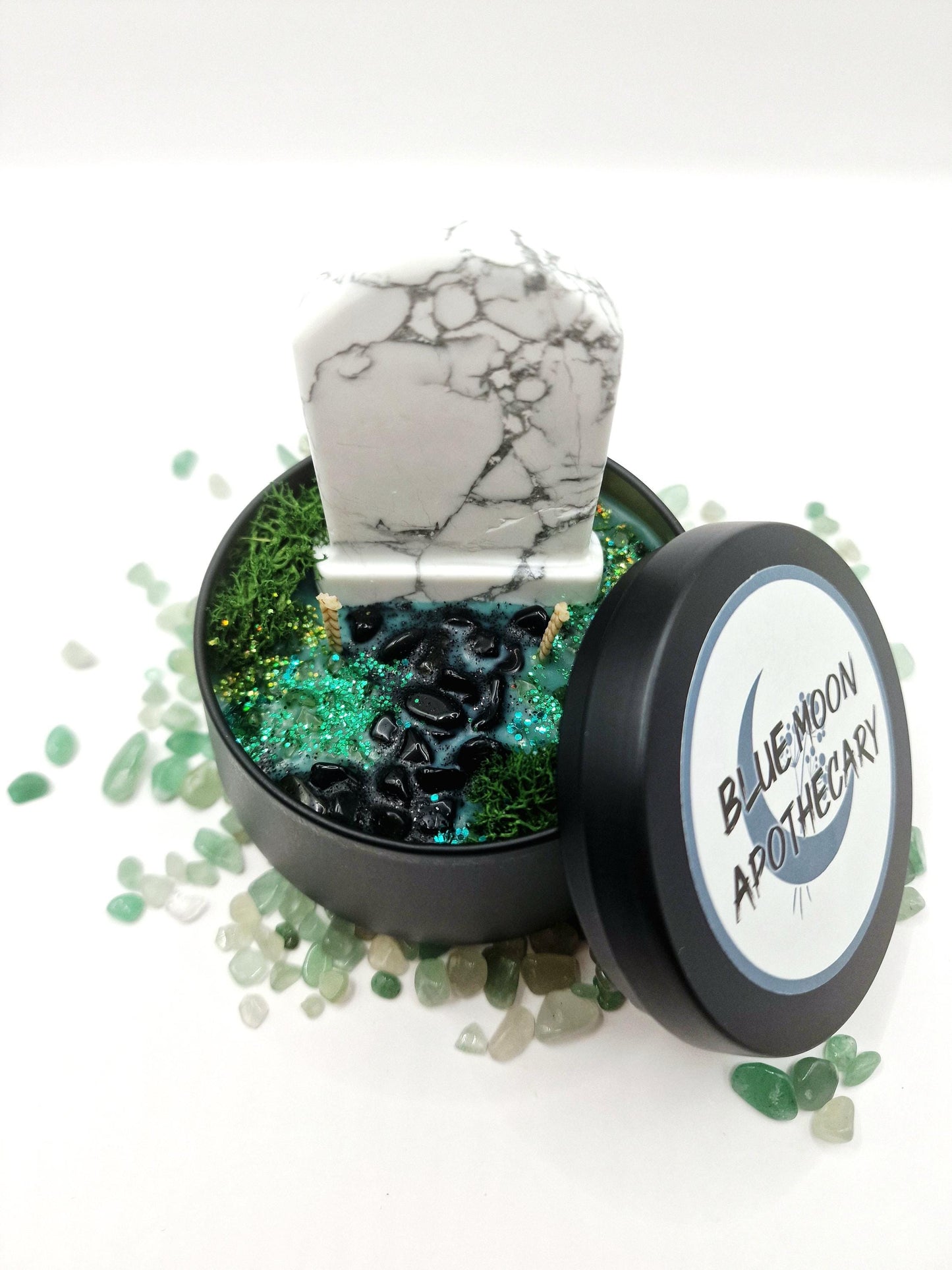 ANCESTORS OFFERING (Howlite Version) Candle