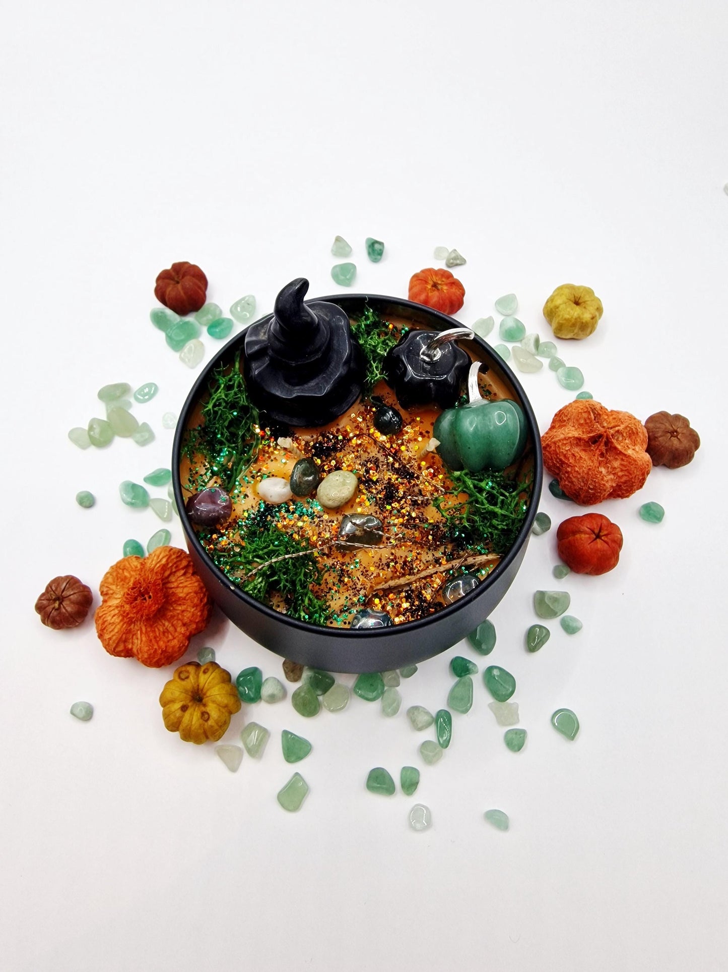 SAMHAIN BLESSINGS Candle (Black Obsidian Version)