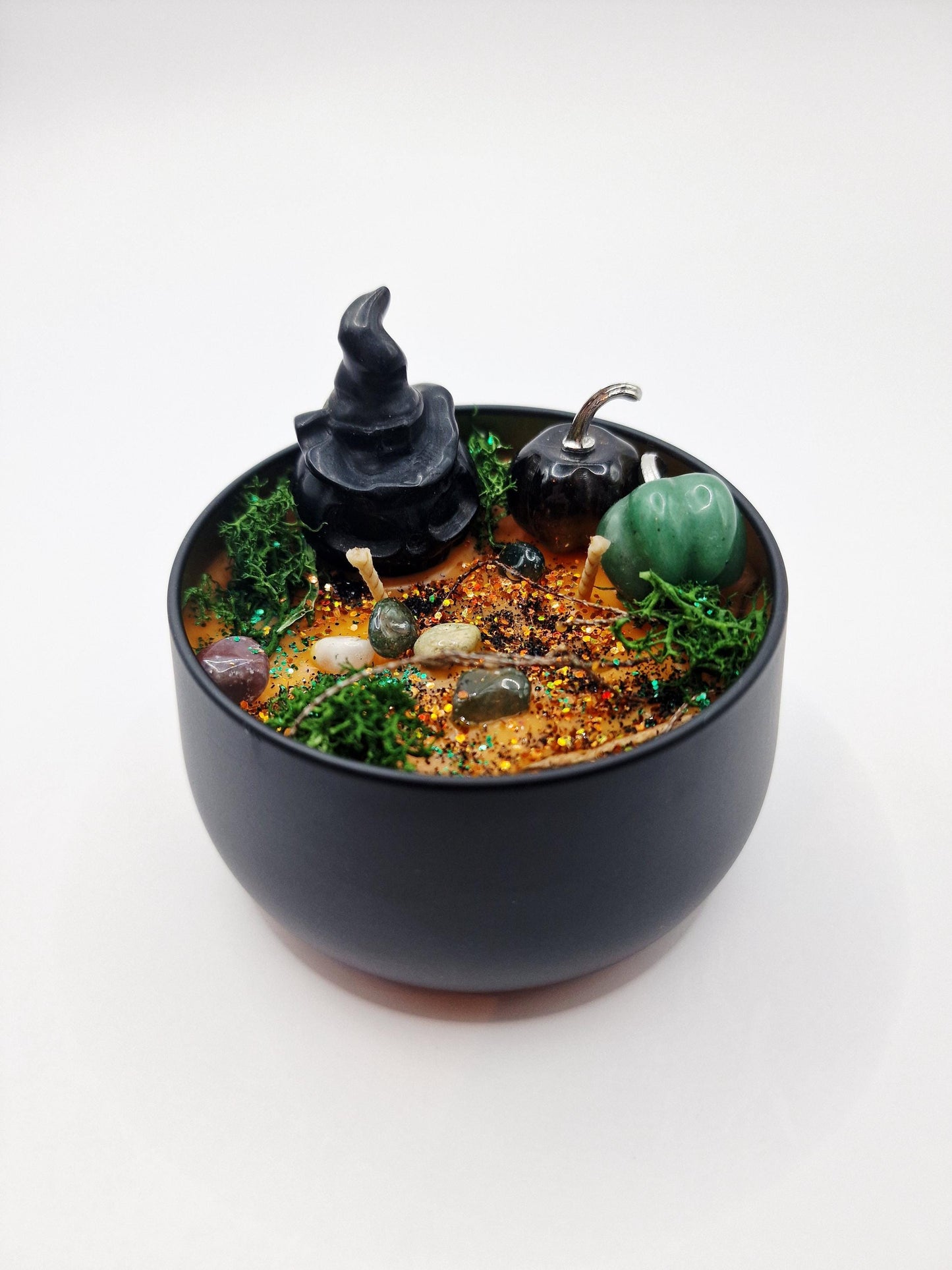 SAMHAIN BLESSINGS Candle (Black Obsidian Version)