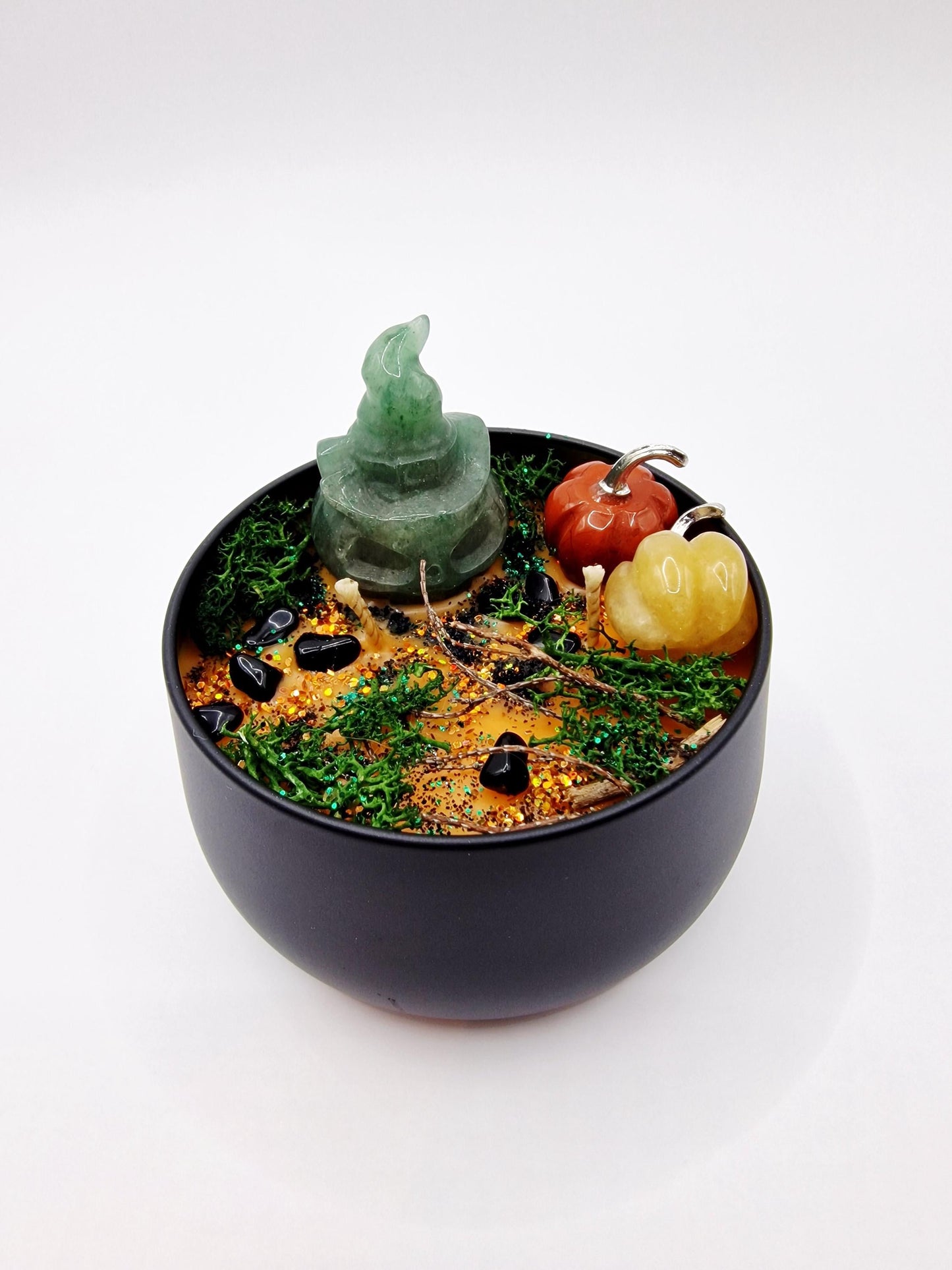 SAMHAIN BLESSINGS Candle (Green Aventurine Version)