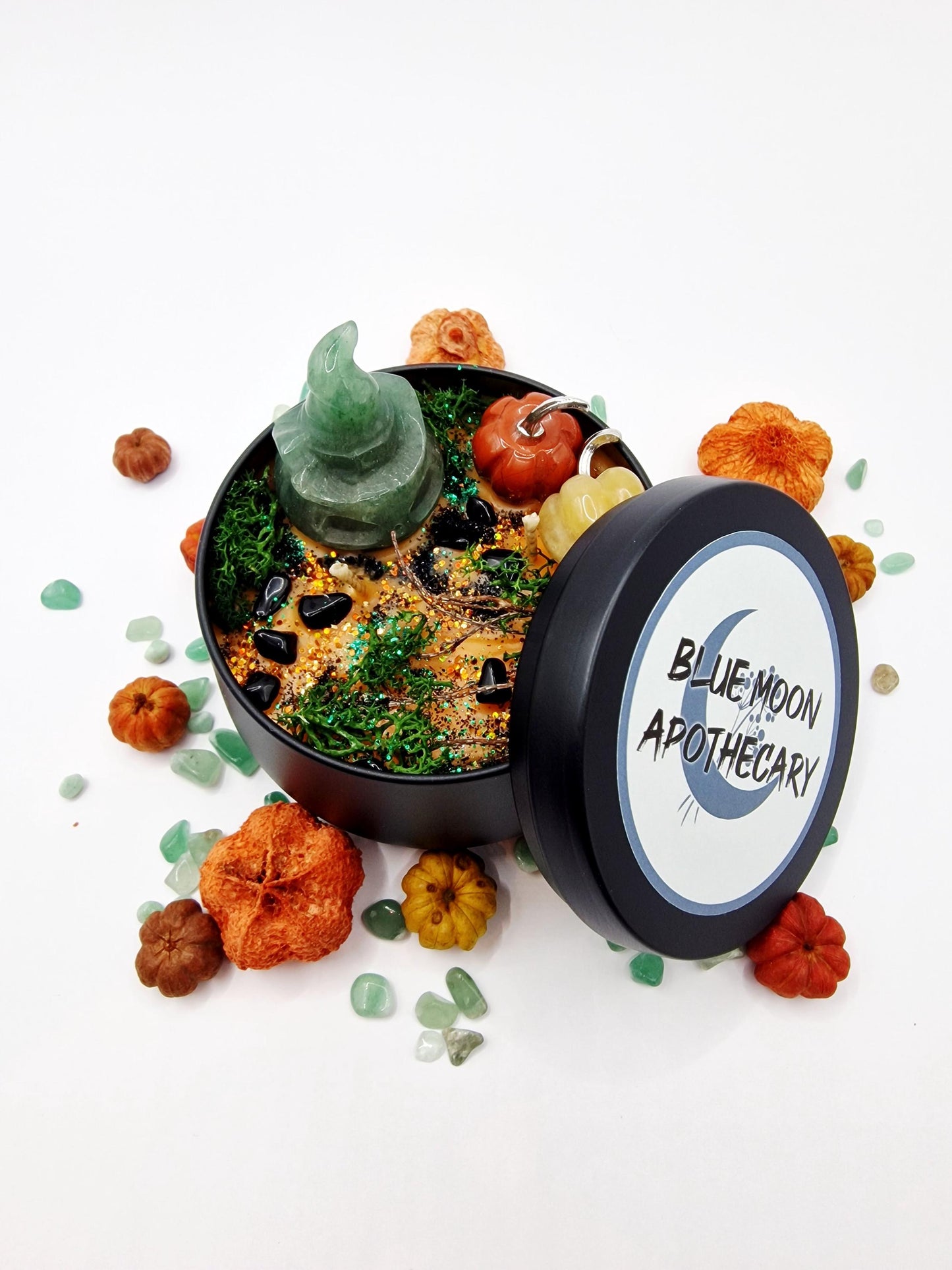 SAMHAIN BLESSINGS Candle (Green Aventurine Version)