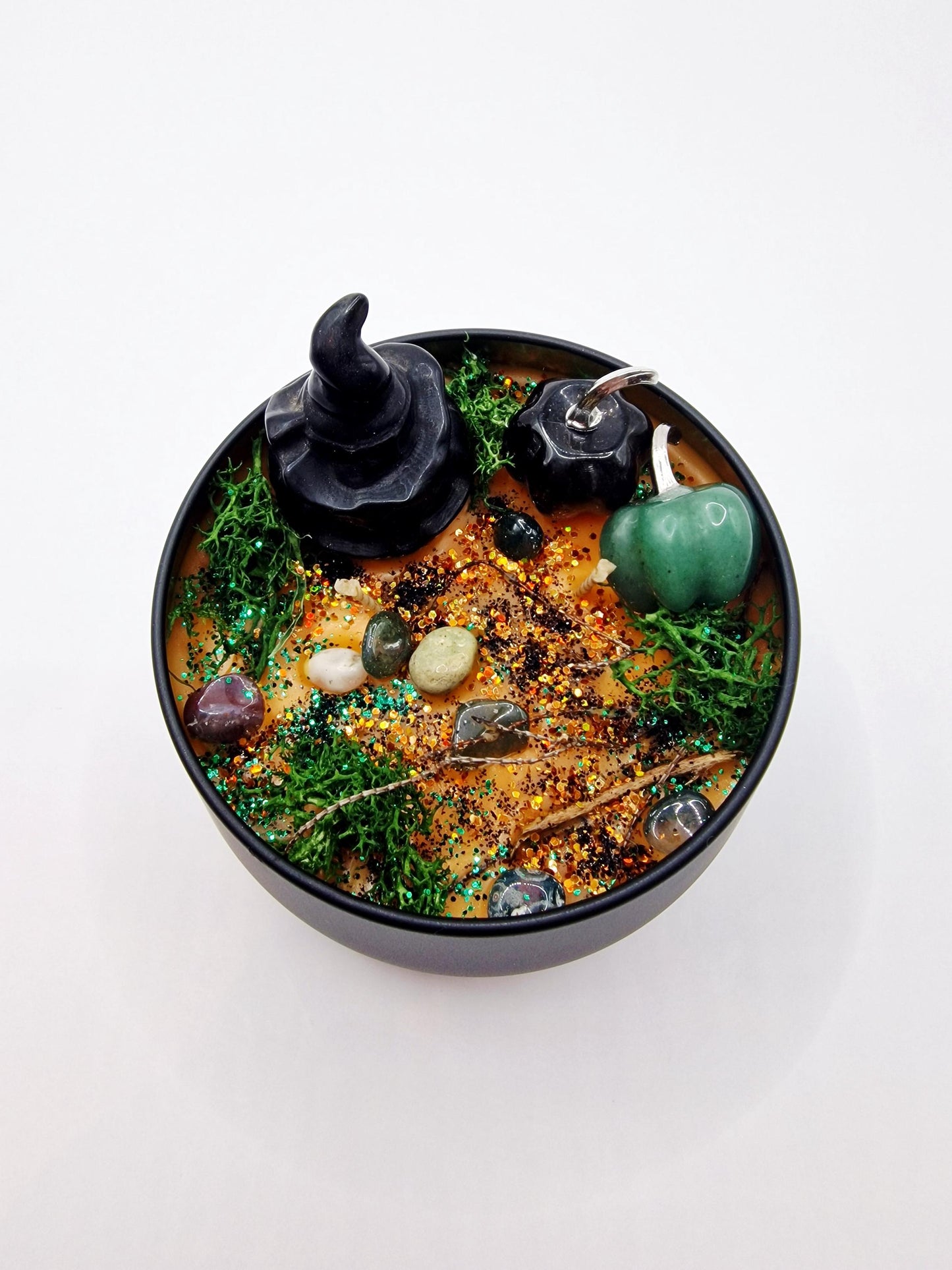 SAMHAIN BLESSINGS Candle (Black Obsidian Version)